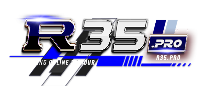 logo R35PRO สีน้ำเงิน