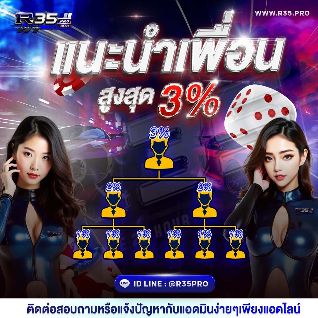 แนะนำเพื่อน R35PRO สูงสุด 3%